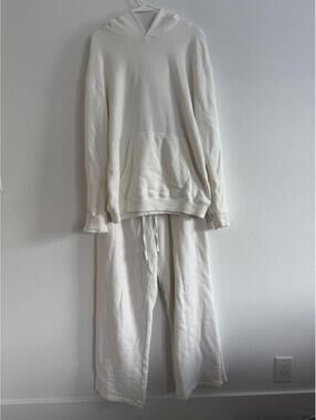 Elwood Organic Cotton Core Hoodie and Sweatpants Set Sz M Athleisure Loungewear